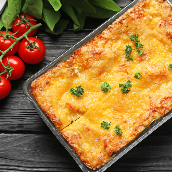 VSGdeli.co.za 400G And 1,25kg Family Size Vegetarian Lasagne pre-cooked Italian meal delivery frozen to your door